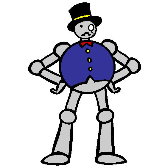 Robot Costume 2 Coloring Page