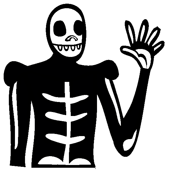 Skeleton Costume Coloring Page
