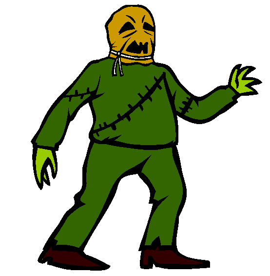 Halloween Creature Costume Online Coloring Page