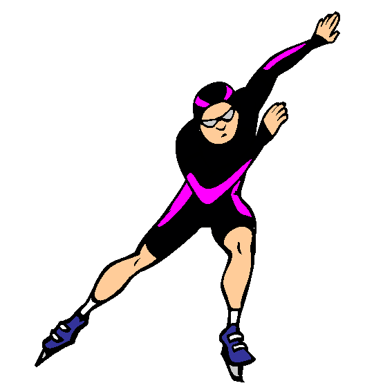 Speed Skating Coloring Page
