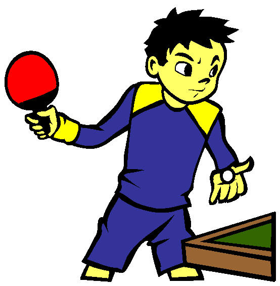 Table Tennis Coloring Page