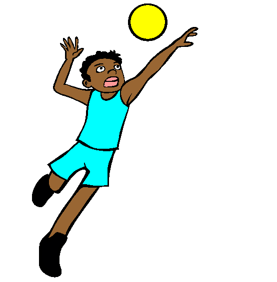 Volleyball Coloring Page