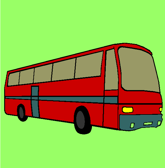 Bus Coloring Page