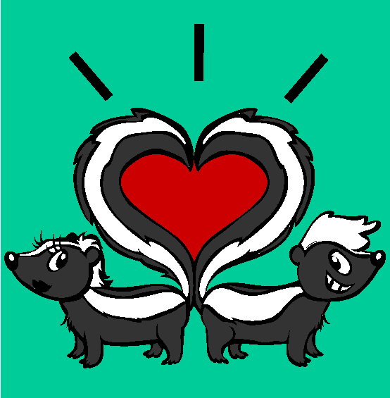 Skunks Coloring Page