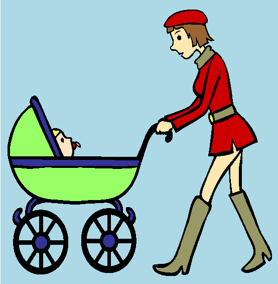 Stroller Coloring Page