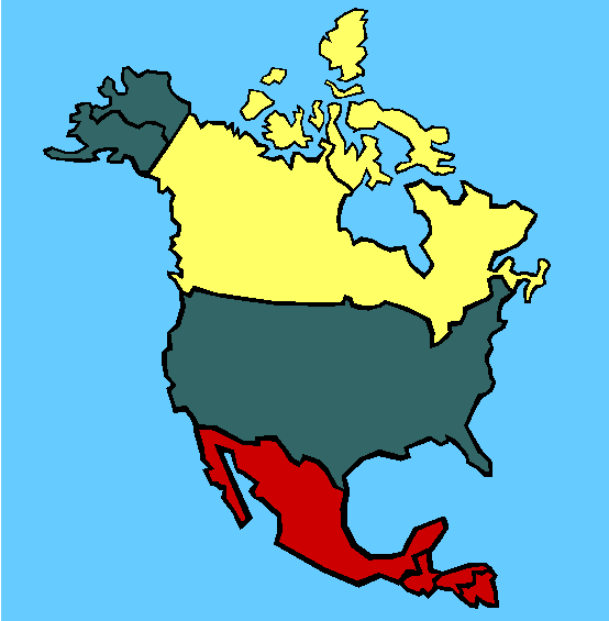 North America Coloring Page