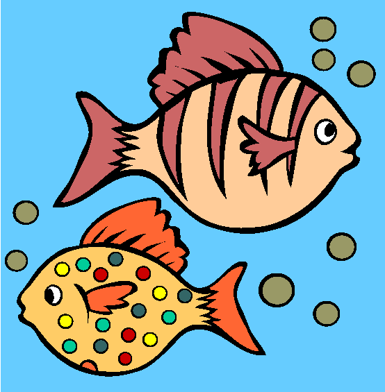 Two Fish Coloring Page