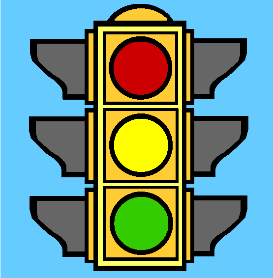 The Traffic Light Coloring Page
