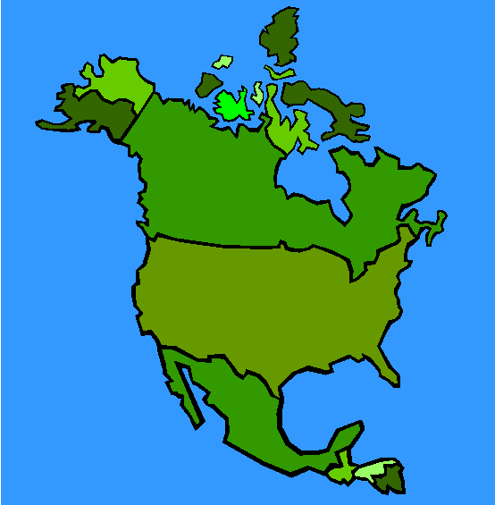 North America Coloring Page