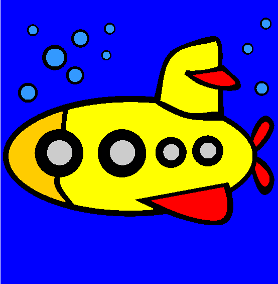 The Submarine Coloring Page