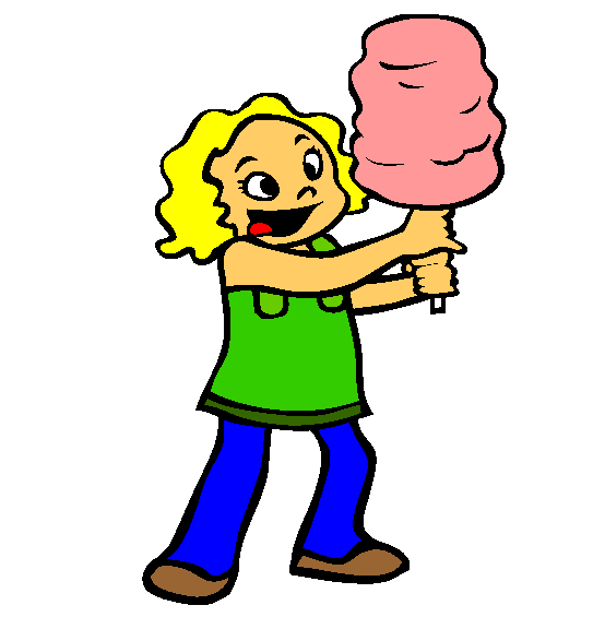 Cotton Candy Coloring Page