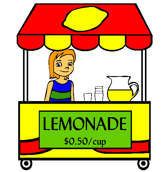 Lemonade Stand Coloring Page
