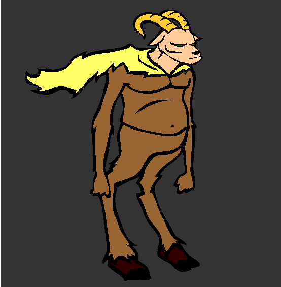 Goatman Coloring Page