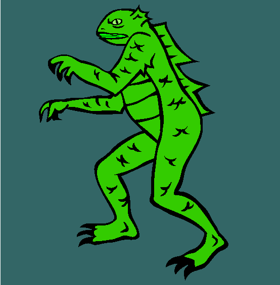 Lizard Man Coloring Page