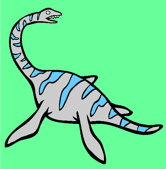 Loch Ness Monster Coloring Page