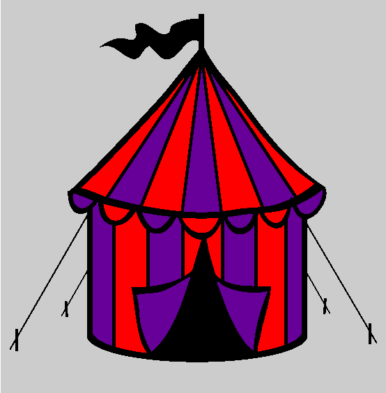 Circus Tent Coloring Page