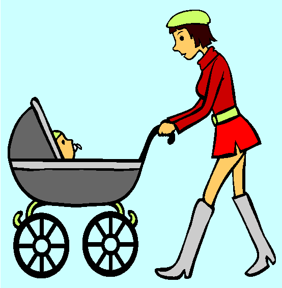 Stroller Coloring Page