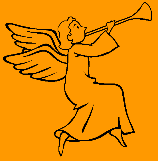 Christmas Angel Online Coloring Page