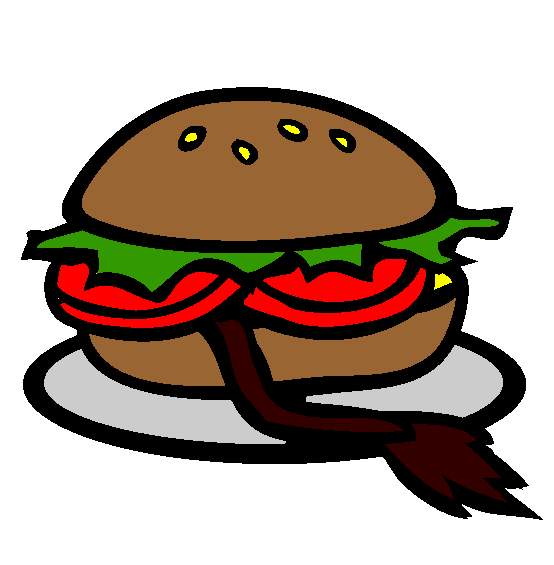 Oxtail Burger Coloring Page