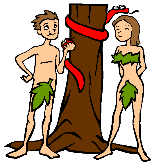 Adam and Eve Coloring Page