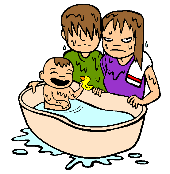 Bath Time Coloring Page