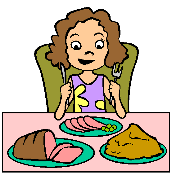 Easter Dinner Coloring Page