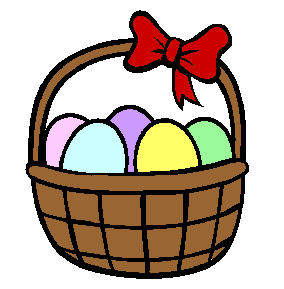 Easter Basket Coloring Page