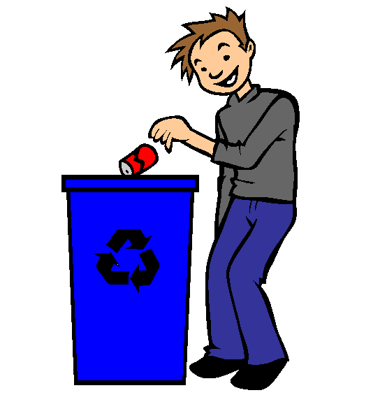 Recycle Trash and Garbage Coloring Page