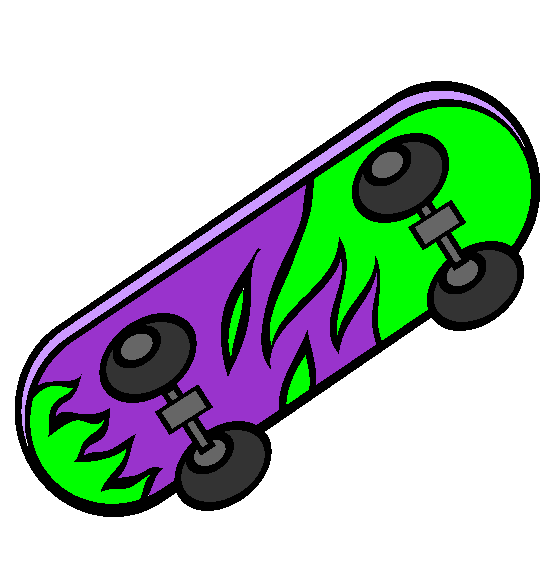 Skateboard Coloring Page