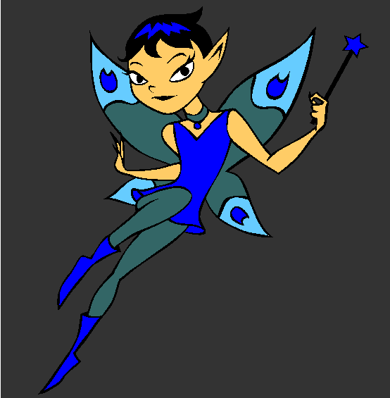 Flying Fairy Coloring Page