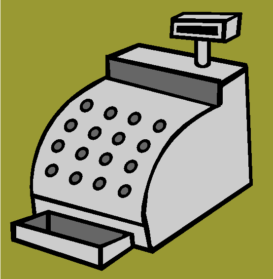 The Cash Register Coloring Page