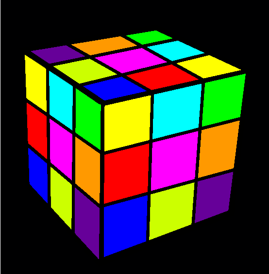 Rubiks Cube Coloring Page