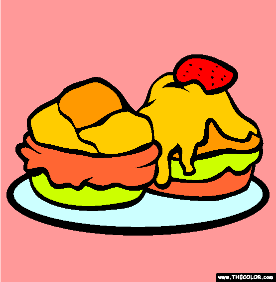 Cream Puffs Coloring Page