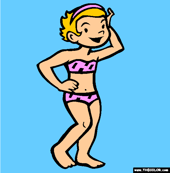 The Bikini Coloring Page