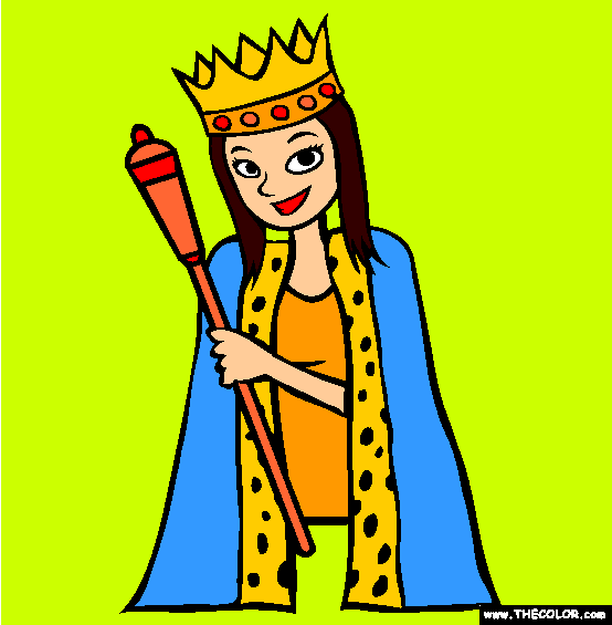 Queen Mom Coloring Page