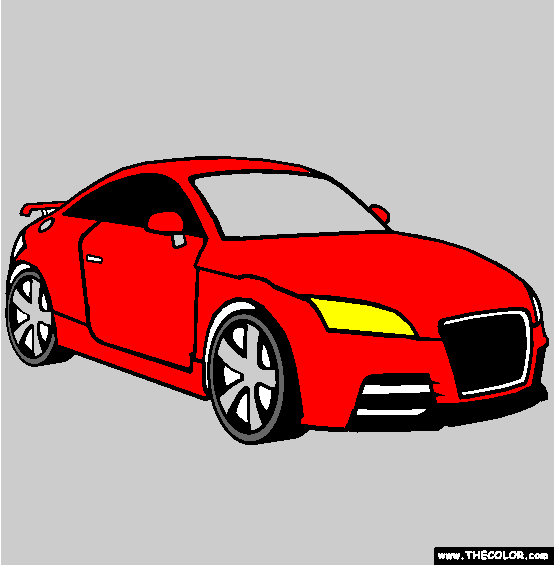 Audi TT Coloring Page