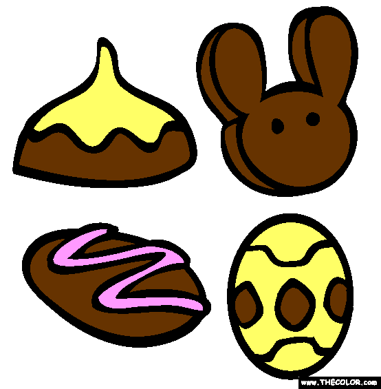 Easter Treats Coloring Page
