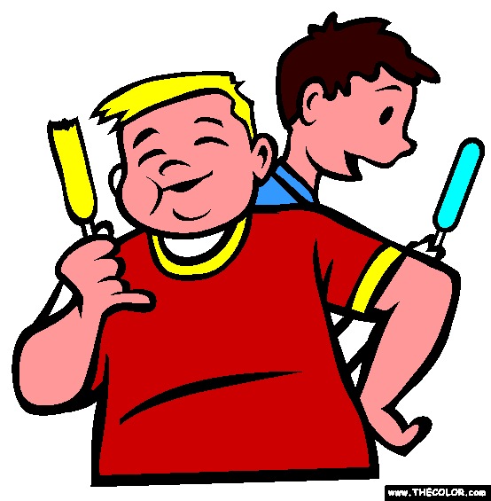 Corn Dogs Coloring Page