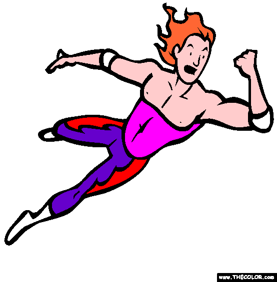 Max Gunt Pro Wrestler Online Coloring Page