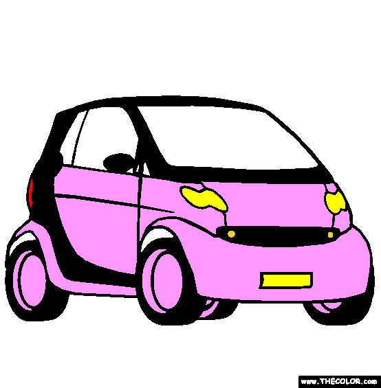 Brabus Smart Car Coloring Page