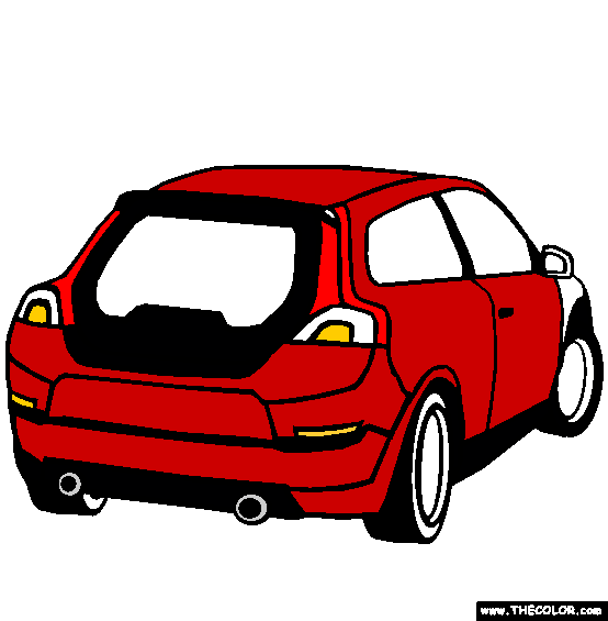 Volvo C30 Coloring Page