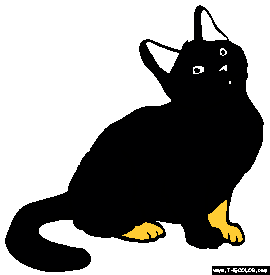Chartreux Cat Online Coloring Page