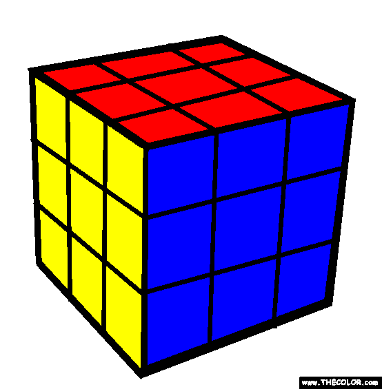 Rubiks Cube Coloring Page