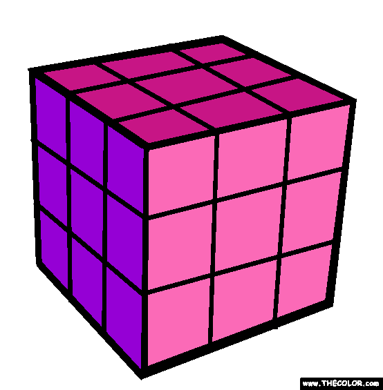 Rubiks Cube Coloring Page