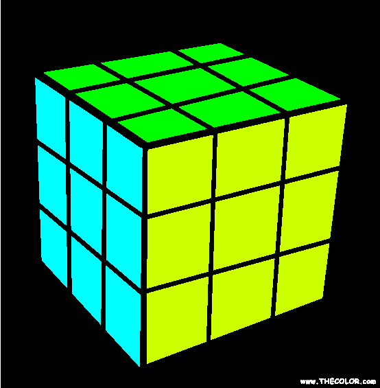 Rubiks Cube Coloring Page