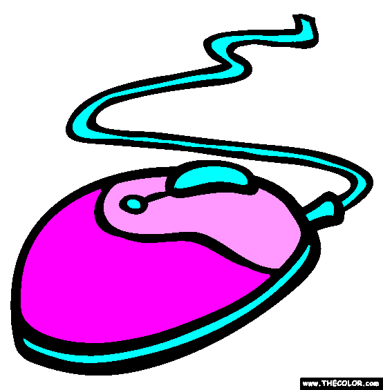 The Computer Mouse Coloring Page