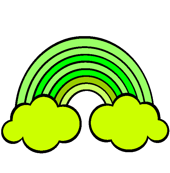 Rainbows Coloring Page