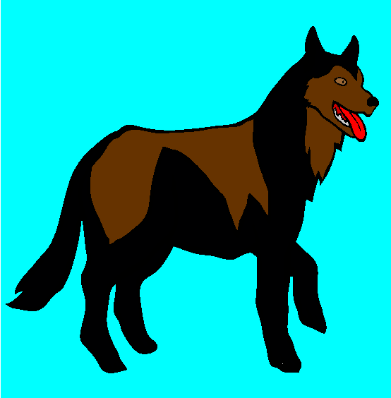Siberian Husky Coloring Page