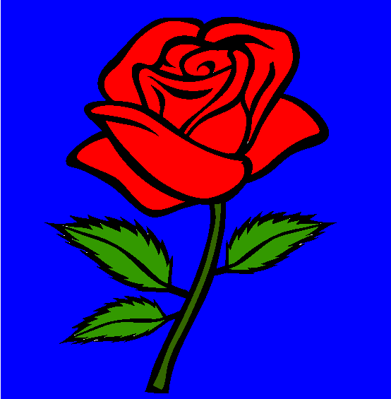 Rose Coloring Page