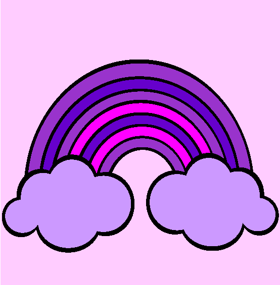Rainbows Coloring Page